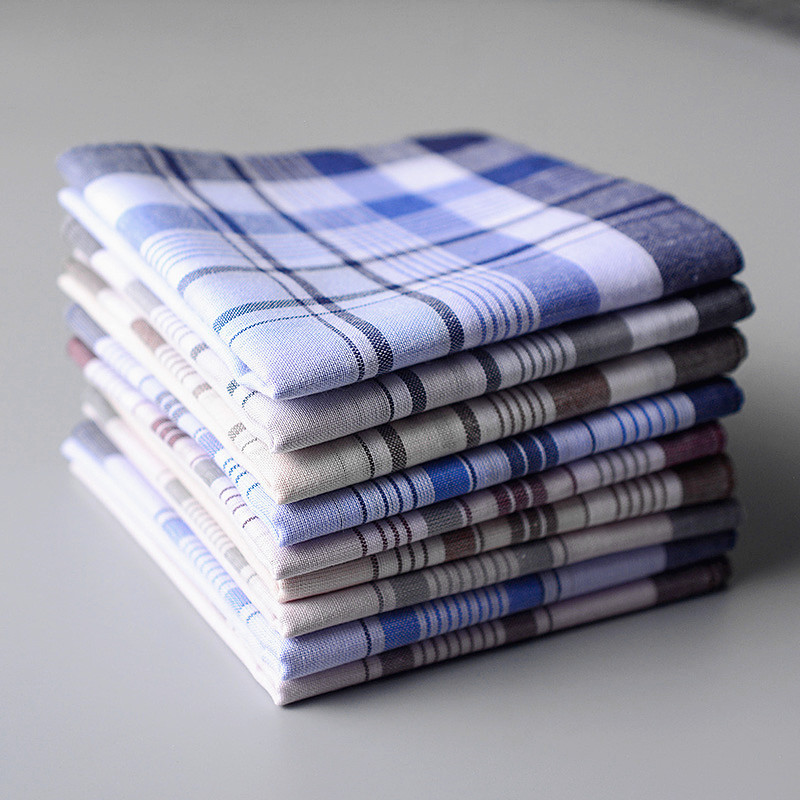 Handkerchief Cotton Men - Mouchoir carré de poche à carreaux
