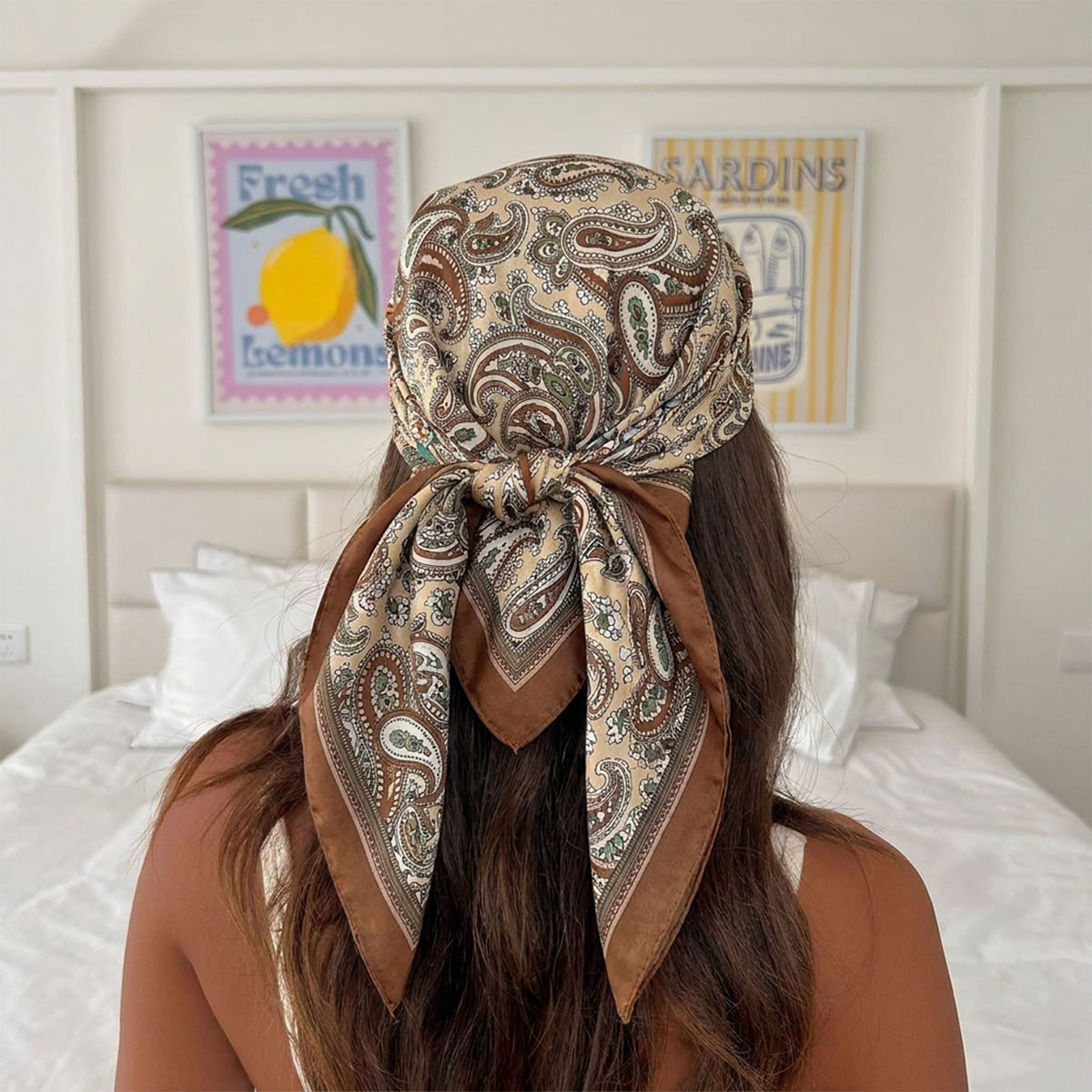 Scarf Silk Square - Nouveau design, foulard carré en soie