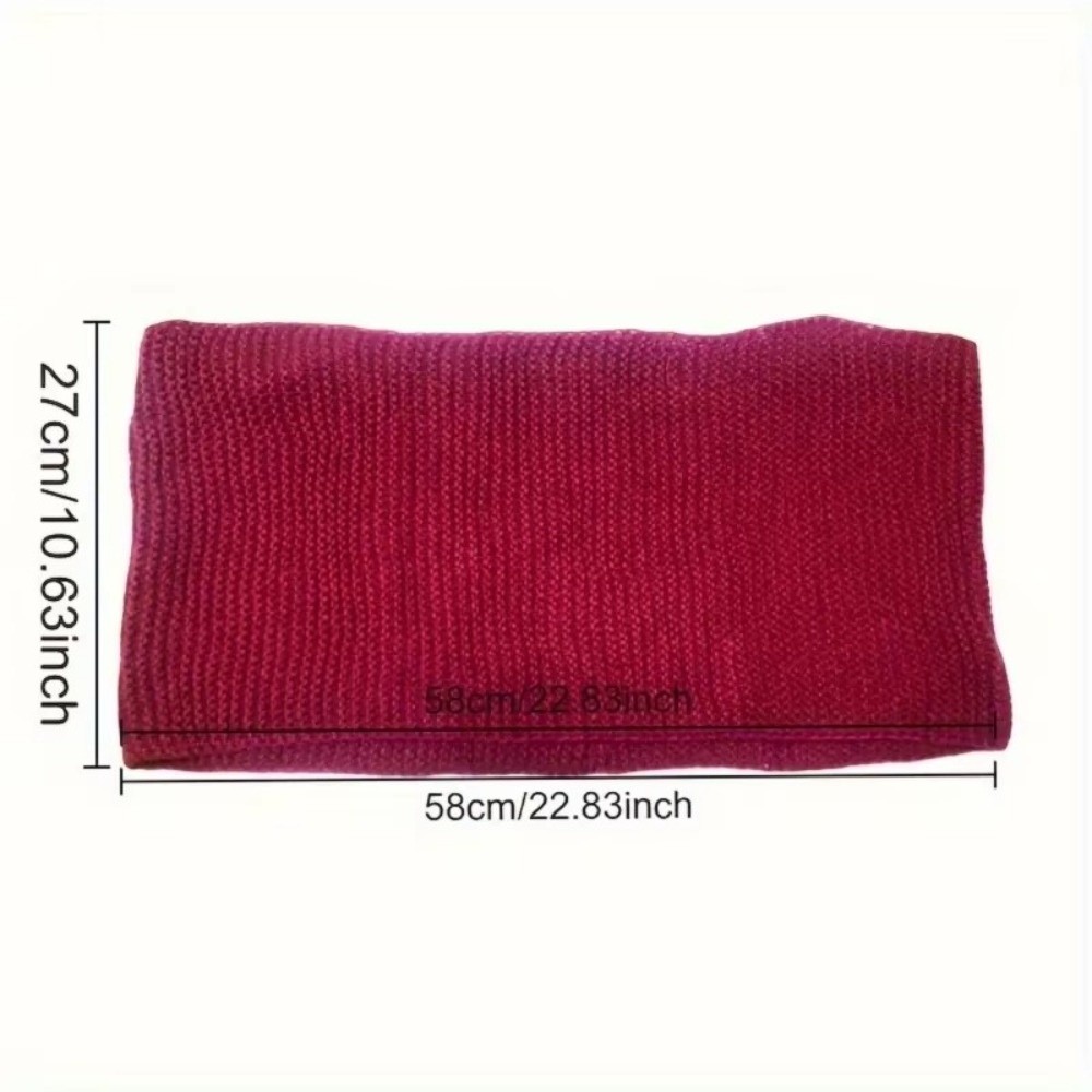 Écharpe chaude de couleur unie - Infinity Scarf Knit avis et prix