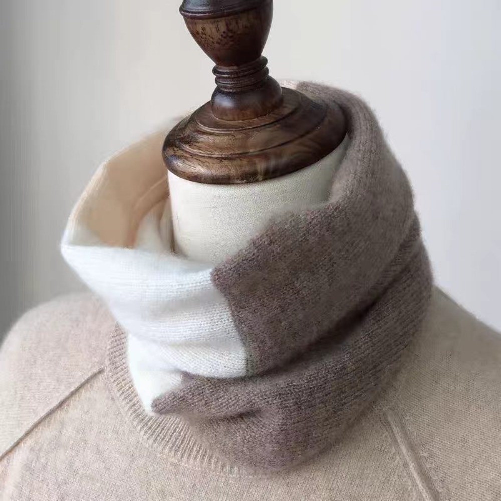 Écharpe infinie douce à couleu - Infinity Scarf Knit avis et prix