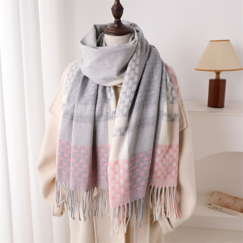 Écharpe en cachemire de luxe p - Woven Scarf Blanket avis et prix