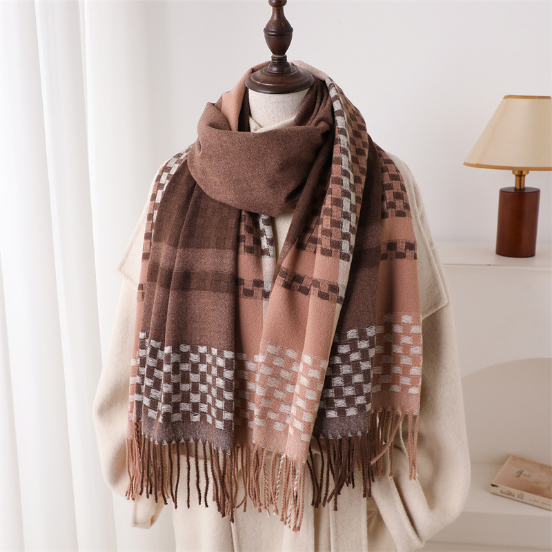 Écharpe en cachemire de luxe p - Woven Scarf Blanket avis et prix