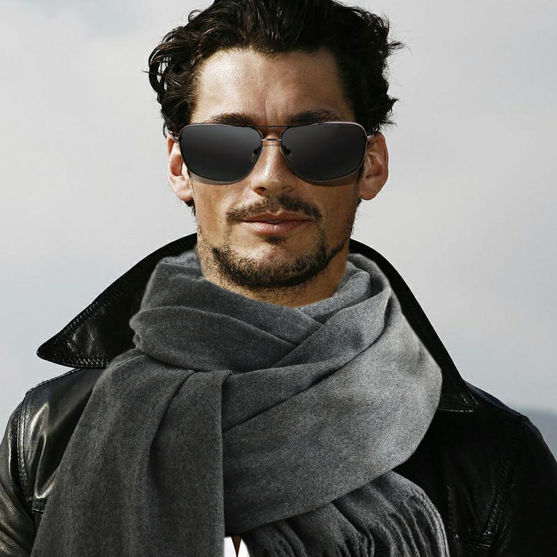 Écharpe de mode homme hiver ch - Muffler Men Wool avis et prix