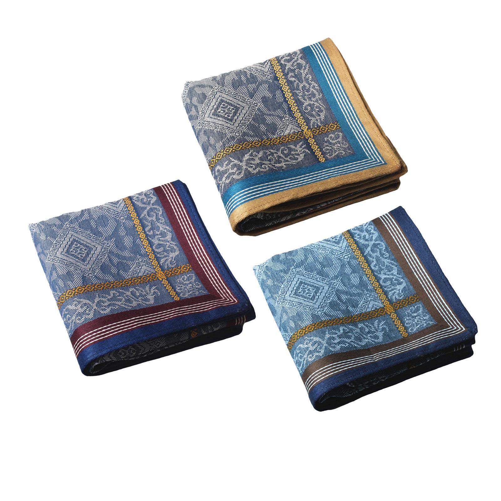 3 pièces de mouchoirs de poche - Handkerchief Cotton Men avis et prix