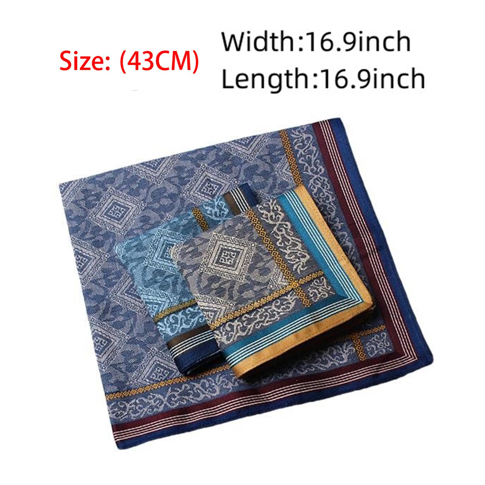 3 pièces de mouchoirs de poche - Handkerchief Cotton Men avis et prix