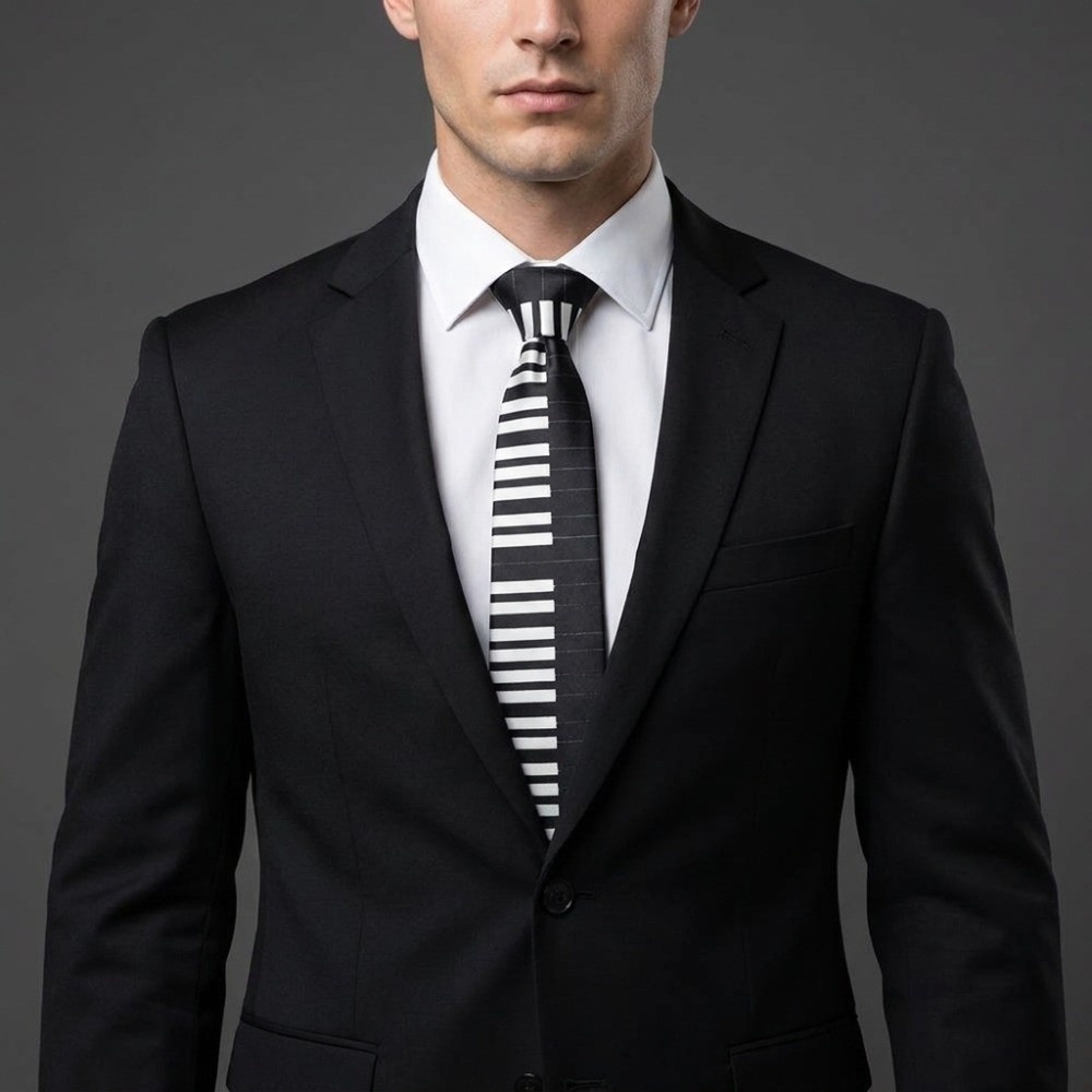 Cravate de piano simple et fin - Skinny Tie Men avis et prix