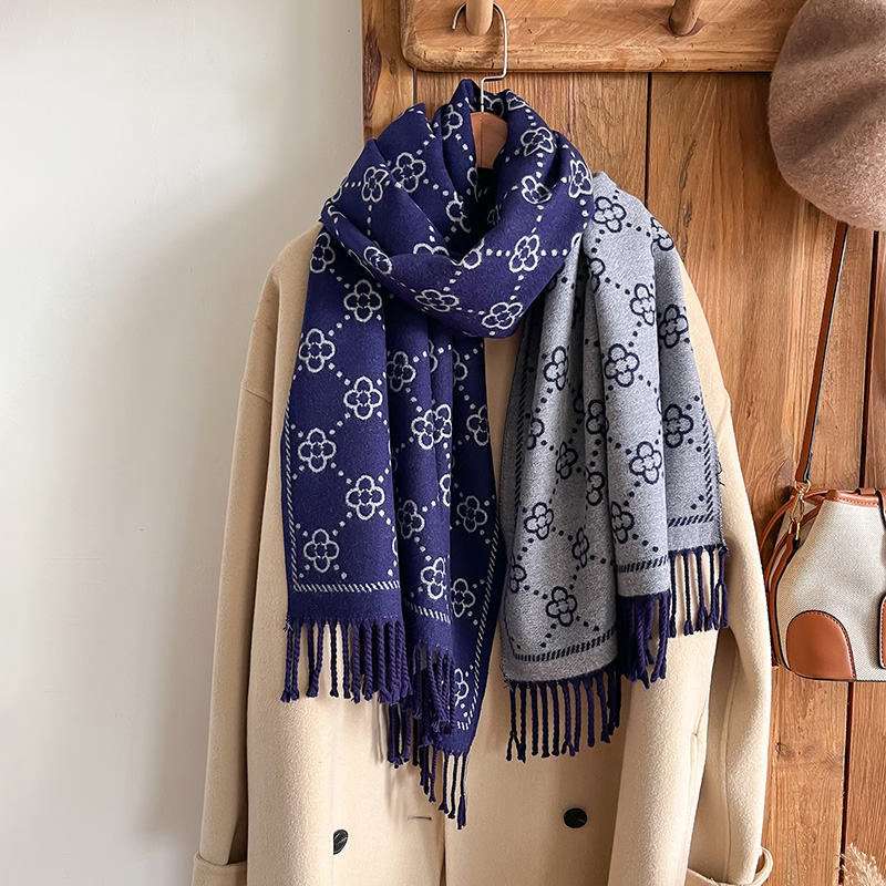 Marques Jacquard Design hiver  - Woven Scarf Blanket avis et prix