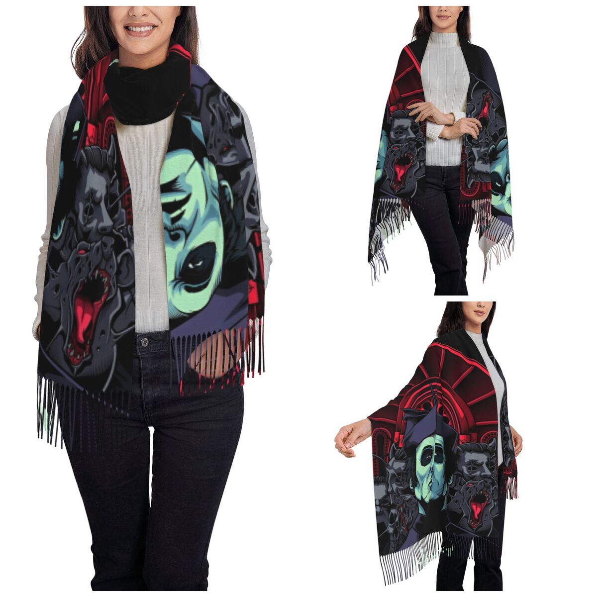 Ghost Band Châle pour femme ch - Pashmina Wrap Large avis et prix